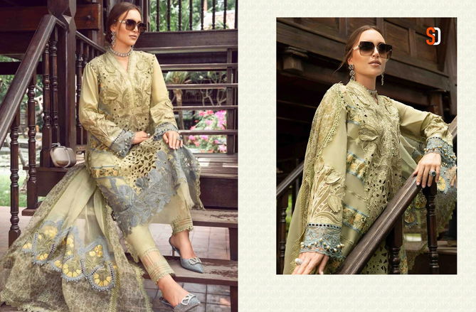 Maria B Lawn Vol 2 By Shraddha Embroidery Pure Cotton Pakistani Suits Wholesale Market In Surat